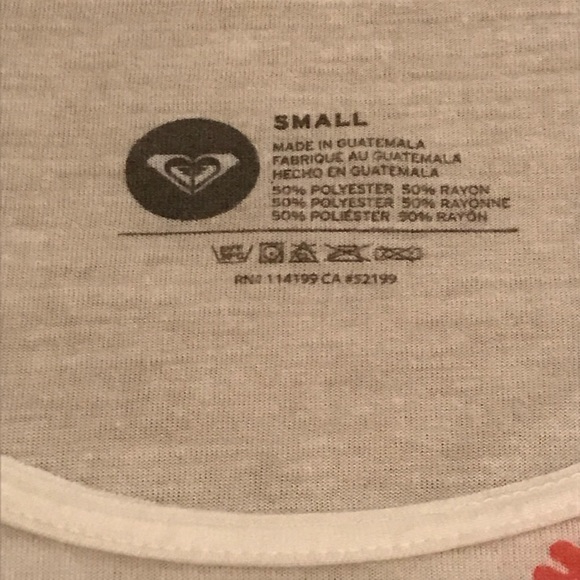 Roxy Pink Anchor Flowy Crop Top Small - Picture 4 of 4